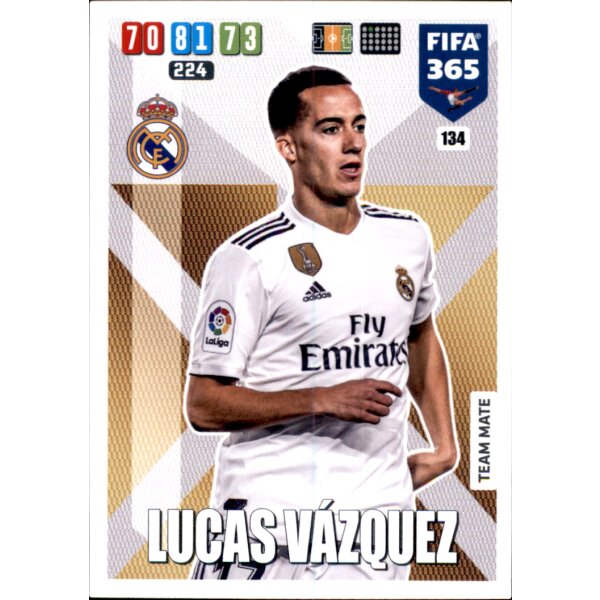 134 - Lucas Vazquez  - Basis Karte - 2020