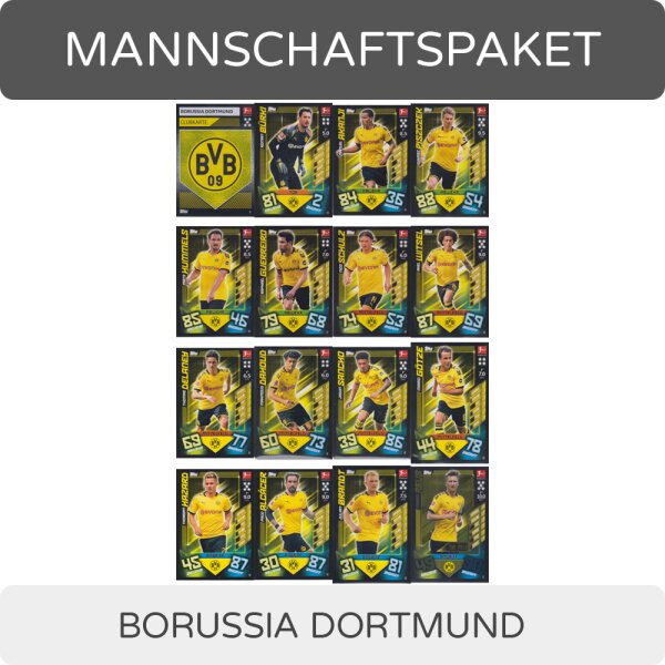 Topps Match Attax - 2019/20 - Mannschaftspaket - Borussia Dortmund