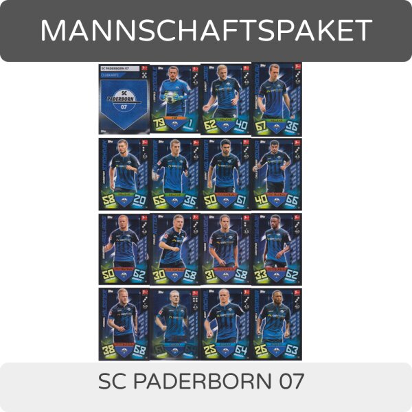 Topps Match Attax - 2019/20 - Mannschaftspaket - SC Paderborn 07