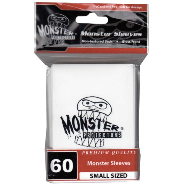 Monster Sleeves - Weiß - Monster Protectors - 60 Hüllen (small sized)