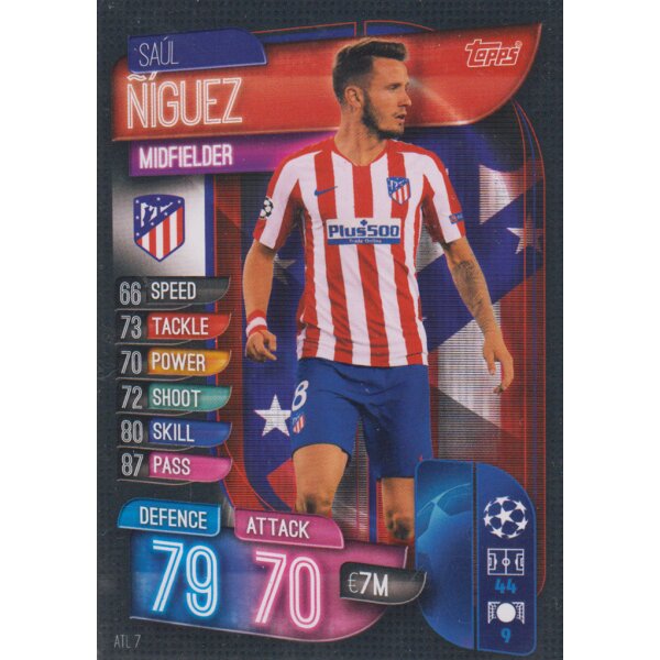 ATL7  - Saul Niguez  - Basis Karte - 2019/2020