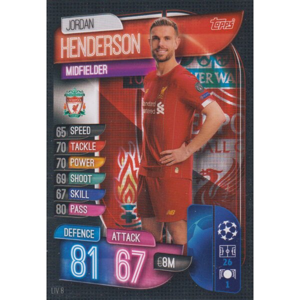 LIV8  - Jordan Henderson  - Basis Karte - 2019/2020