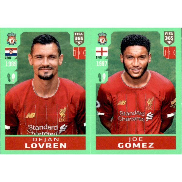 Sticker 29 - Dejan Lovren - Joe Gomez