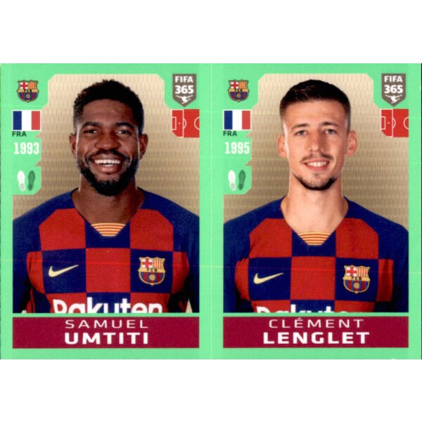 Sticker 95 - Samuel Umtiti - Clement Lenglet