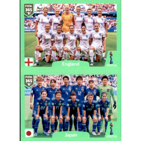 Japan England Panini Fifa 365 2020 Sticker 401