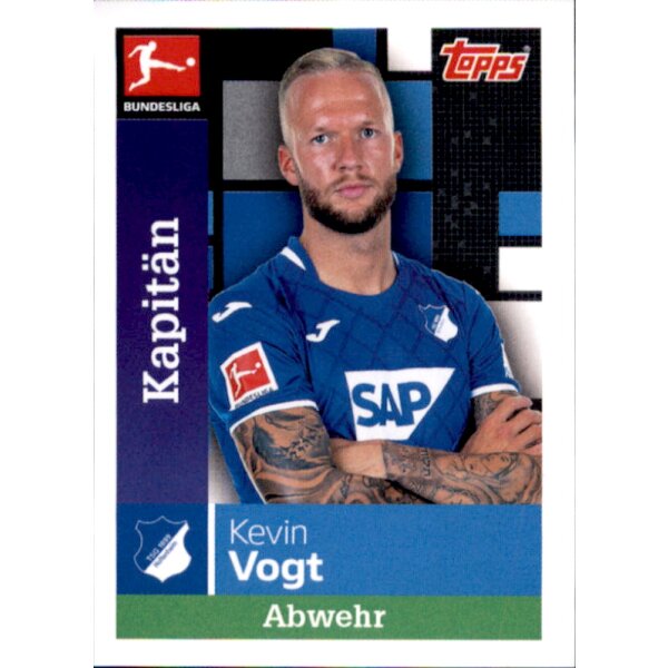 TOPPS Bundesliga 2019/2020 - Sticker 128 - Kevin Vogt - Kapitän