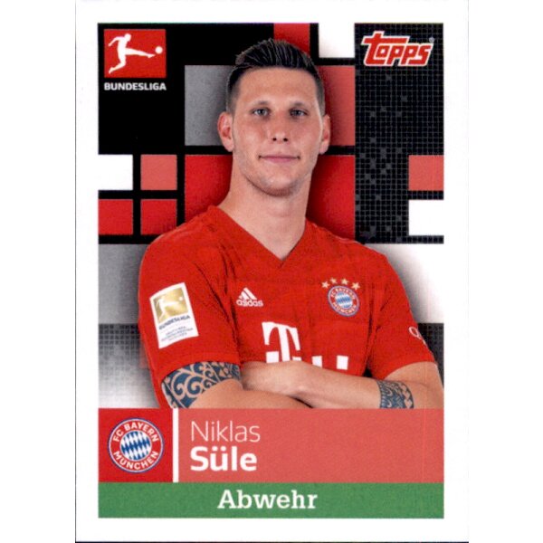 TOPPS Bundesliga 2019/2020 - Sticker 218 - Niklas Süle