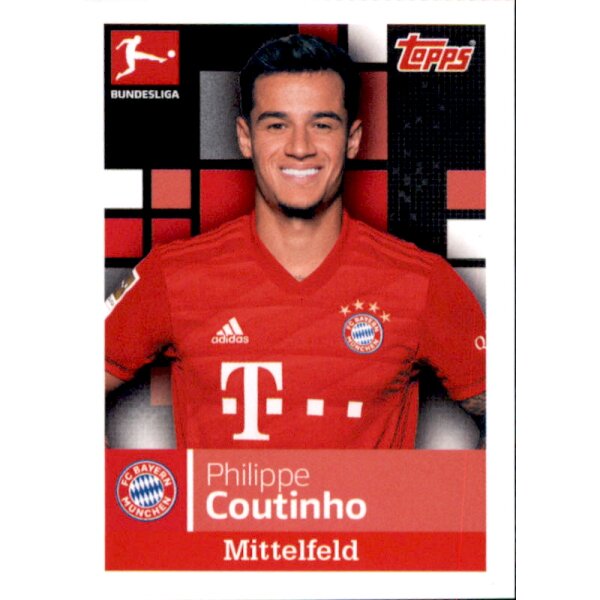 TOPPS Bundesliga 2019/2020 - Sticker 221 - Philippe Coutinho