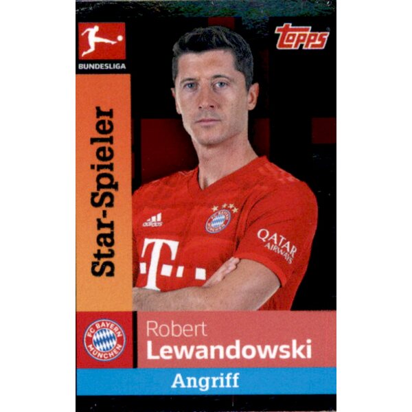 TOPPS Bundesliga 2019/2020 - Sticker 228 - Robert Lewnadowski - Star-Spieler