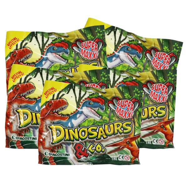 Dinosaurs & Co Super Maxxi Edition - Sammelfiguren - 5 Tüten