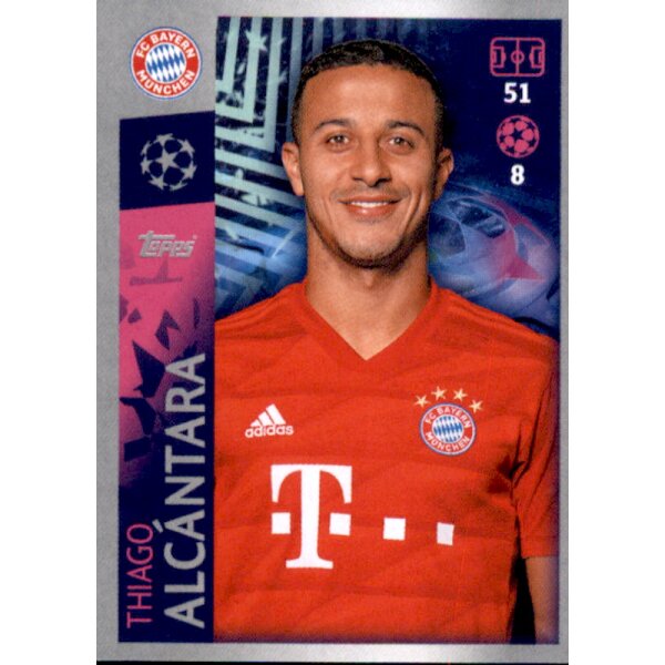 Sticker 91 - Thiago Alcantara - FC Bayern München