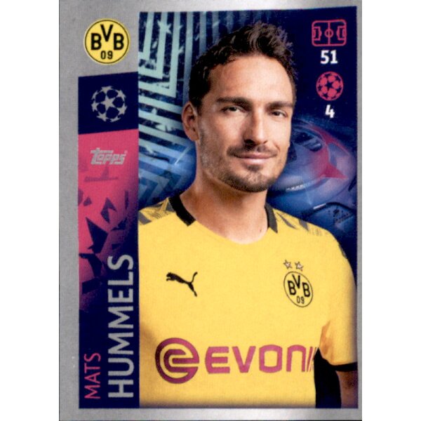 Sticker 124 - Mats Hummels - Borussia Dortmund