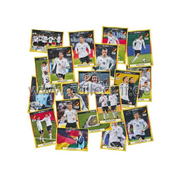 Panini EM 2012 - Deutschland-Poster Sondersticker - Komplettset (20 Sticker)