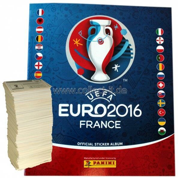 Panini EM 2016 - Komplettsatz Alle 680 Sticker + Leeralbum