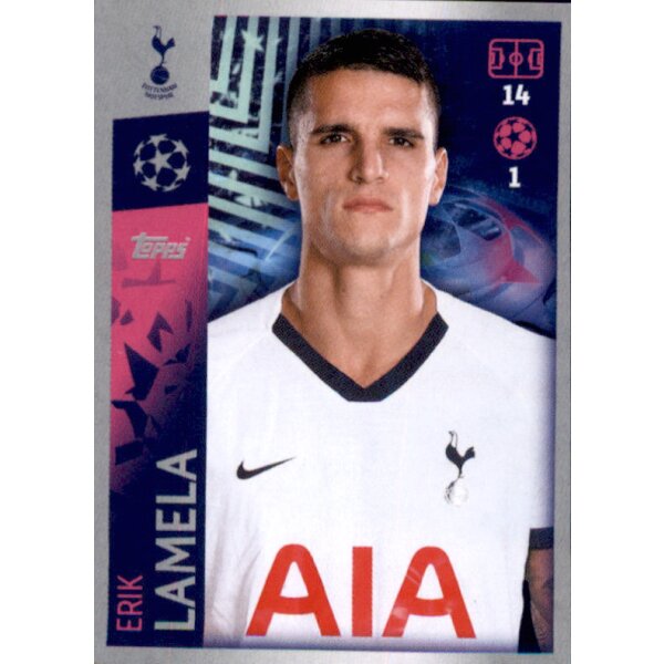 Sticker 456 - Erik Lamela - Tottenham Hotspur