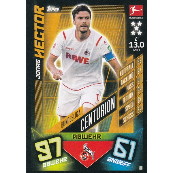 410 - Jonas Hector - Bundesliga Centurion - 2019/2020