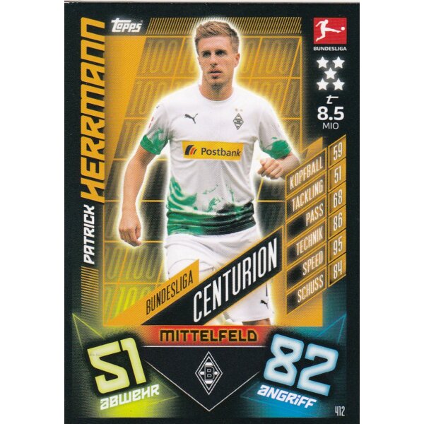 412 - Patrick Herrmann - Bundesliga Centurion - 2019/2020