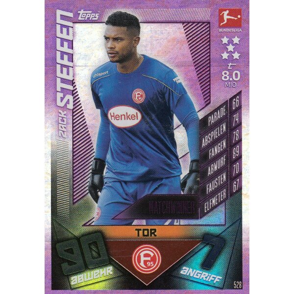 528 - Zack Steffen - Matchwinner - 2019/2020