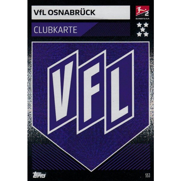 553 - VfL Osnabrück - Clubkarte - 2019/2020