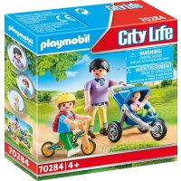 Playmobil City Life 70284 - Mama mit Kindern