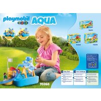 Playmobil 1.2.3 / Aqua 70268 - Wasserrad mit Karussell