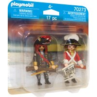 Playmobil Duo Packs 70273 - DuoPack Piratenkapitän und Rotrock