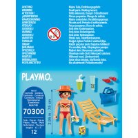 Playmobil Special Plus 70300 - Urlauberin mit Liegestuhl