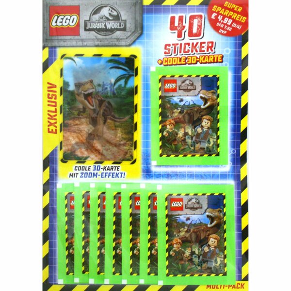LEGO Jurassic-World - Sammelsticker - 1 Multipack(zufällige Auswahl)