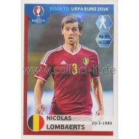 Road to EM 2016 - Sticker  4 - Nicolas Lombaerts