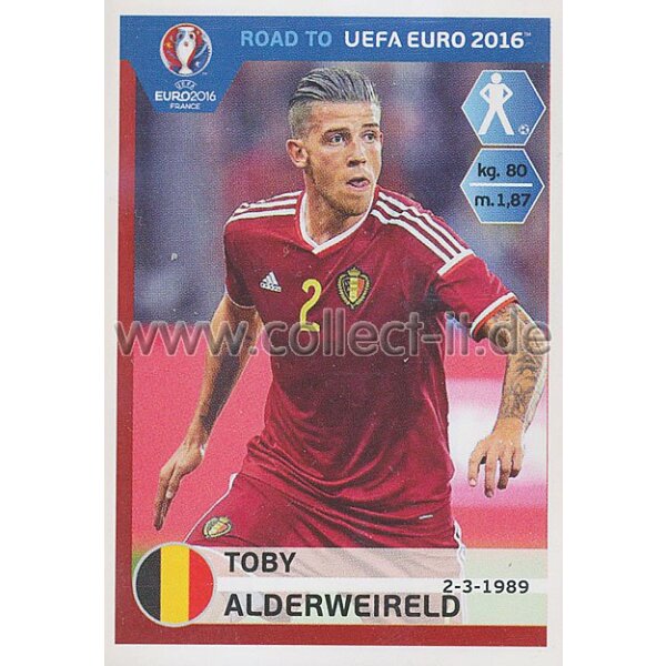 Road to EM 2016 - Sticker  5 - Toby Alderweireld