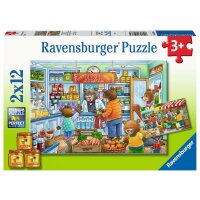 Ravensburger 05076 - Komm, wir gehen einkaufen - 2x12 Teile