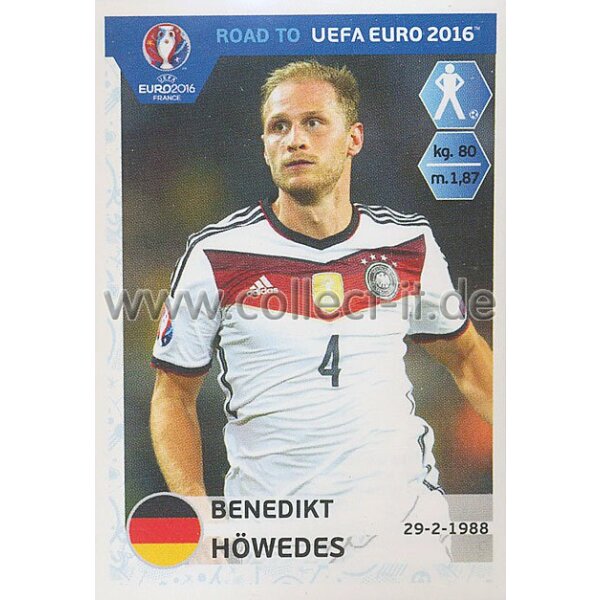 Road to EM 2016 - Sticker  52 - Benedikt Howedes