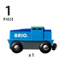 BRIO 63313000 - Blaue Batterie Frachtlok