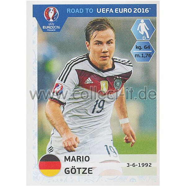 Road to EM 2016 - Sticker  60 - Mario Gotze