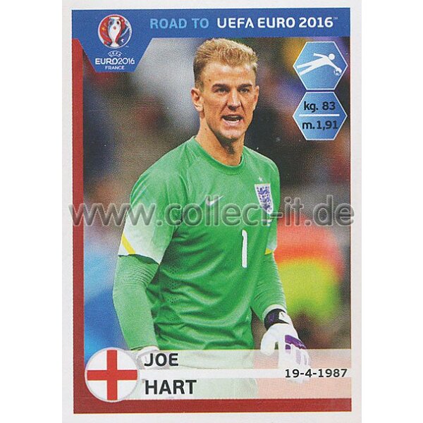 Road to EM 2016 - Sticker  65 - Joe Hart