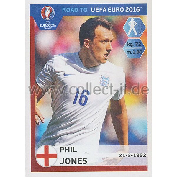 Road to EM 2016 - Sticker  69 - Phil Jones