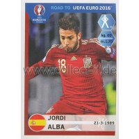 Road to EM 2016 - Sticker  85 - Jordi Alba