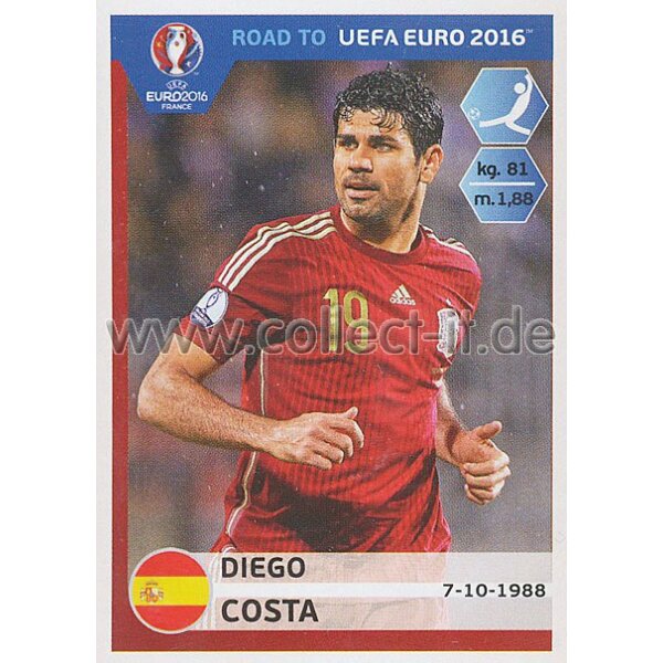 Road to EM 2016 - Sticker  96 - Diego Costa