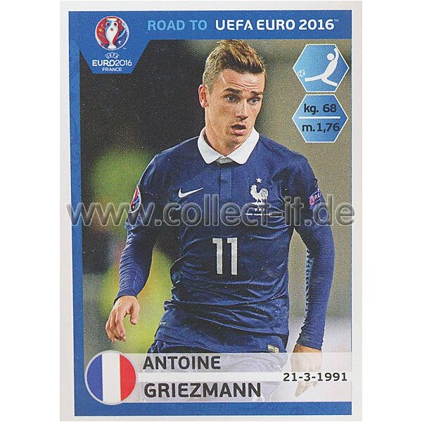 Road to EM 2016 - Sticker  108 - Antoine Griezmann