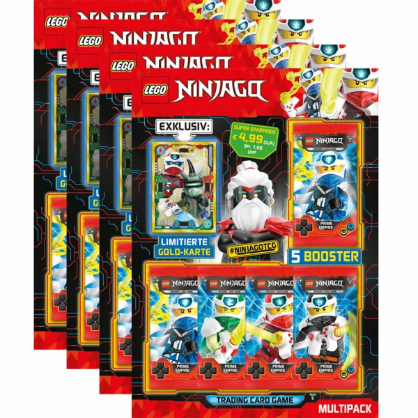 LEGO Ninjago - Serie 5 Trading Cards - Alle 4 verschiedenen Multipacks - Deutsch