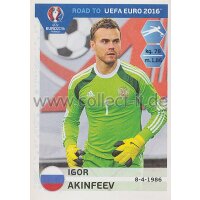 Road to EM 2016 - Sticker  257 - Igor Akinfeev