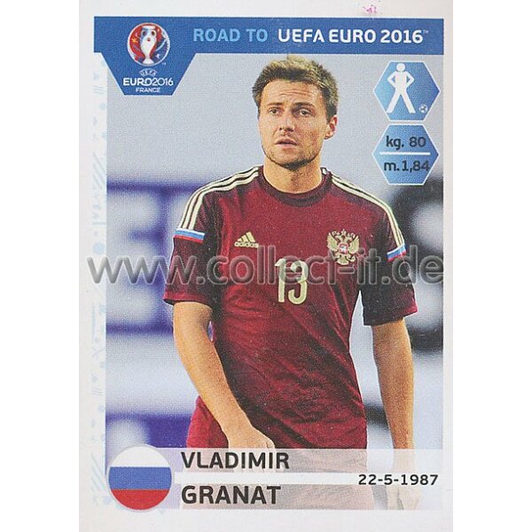 Road to EM 2016 - Sticker  260 - Vladimir Granat