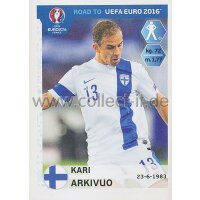 Road to EM 2016 - Sticker  326 - Kari Arkivuo