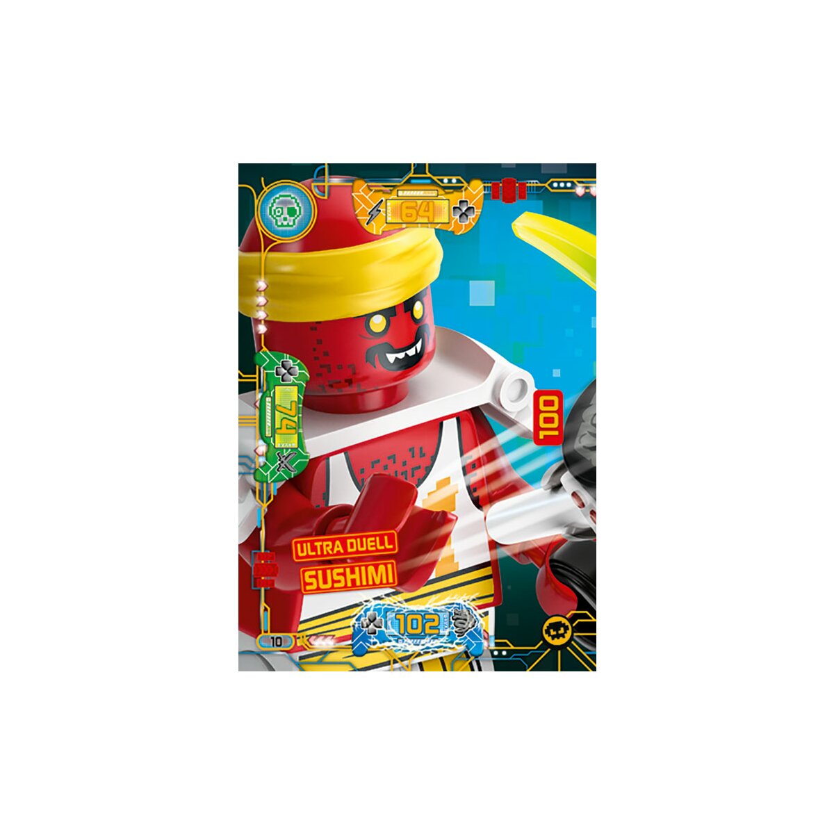 LEGO Ninjago Serie 5 Karte Nr Ultra Duell Red Visor 23 Ultra-Gut vs Böse 