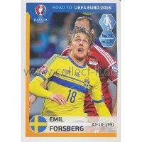 Road to EM 2016 - Sticker  343 - Emil Forsberg