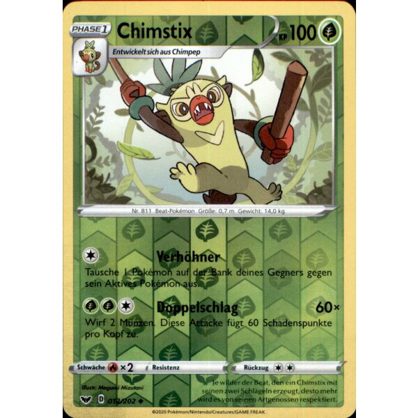12/202 Chimstix - Schwert & Schild 1 - Reverse Holo