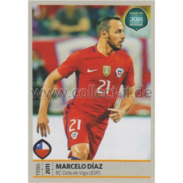 Road to WM 2018 Russia - Sticker 330 - Marcelo Díaz