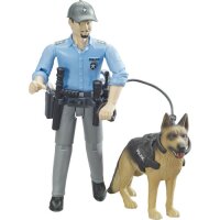 Bruder 62150 bworld Polizist mit Hund