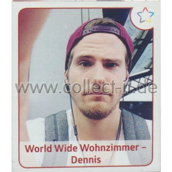 Sticker 36 - Panini - Webstars 2017 - World Wide Wohnzimmer- Dennis