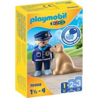 Playmobil 1.2.3 70408 - Polizist mit Hund